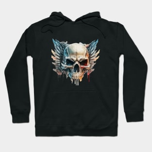 Skull Wild Life Painting Dark Character Spirit Hoodie